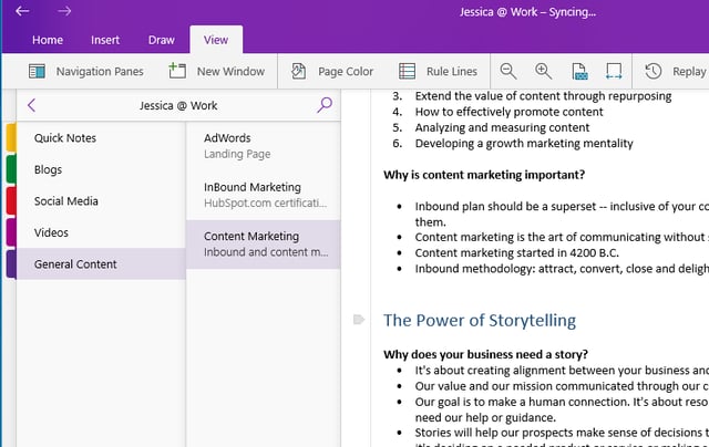 onenote-project-tracking-template